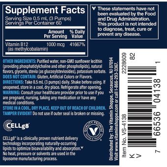 Vthrive Vitamina B12 Liposomal Spray (1 fl oz)
