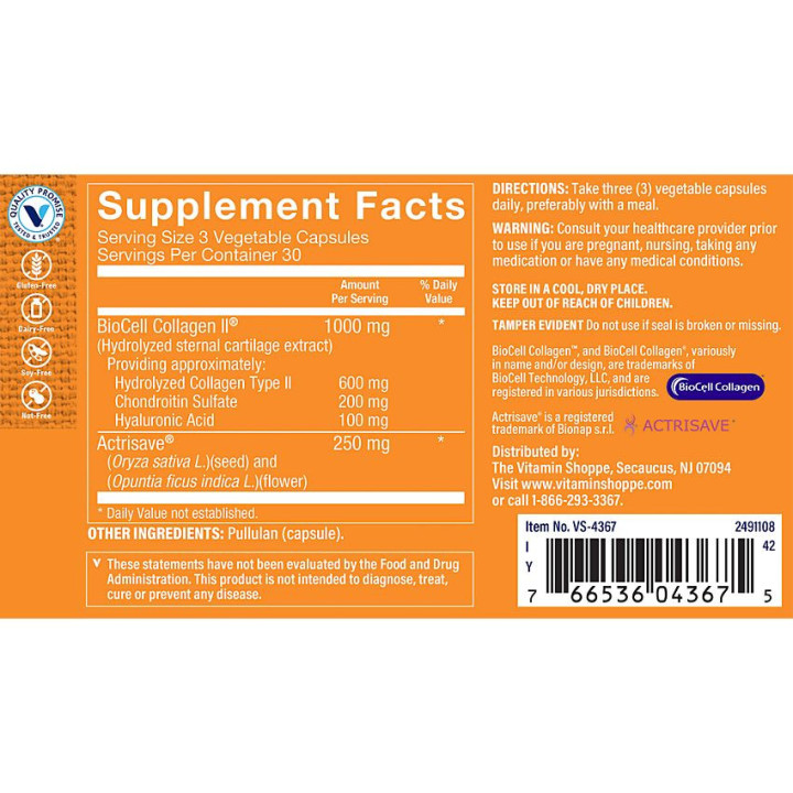 Biocell Collagen II + Hair Growth (90 veg cap)