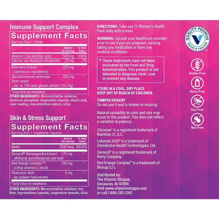 Women's Health Daily Vitamins & Supplements (30 packs)