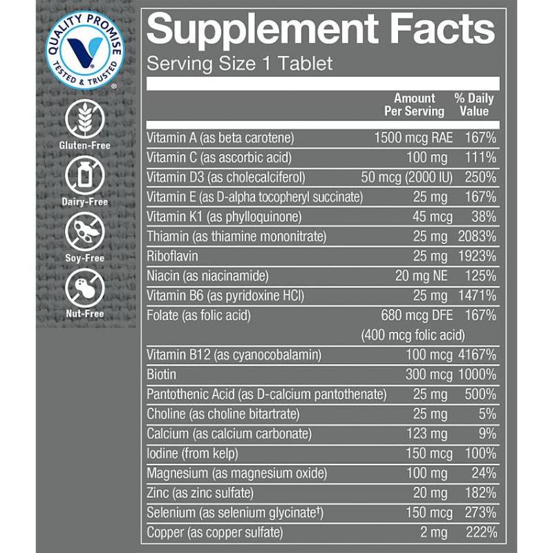 One Daily Men's Multivitaminas con 2000 UI de Vitamina D3 (60 tab)