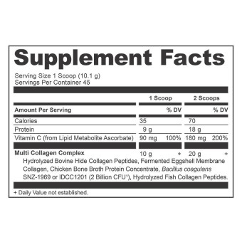 AN Multi Collagen Protein Powder Unflavored (45 serv)