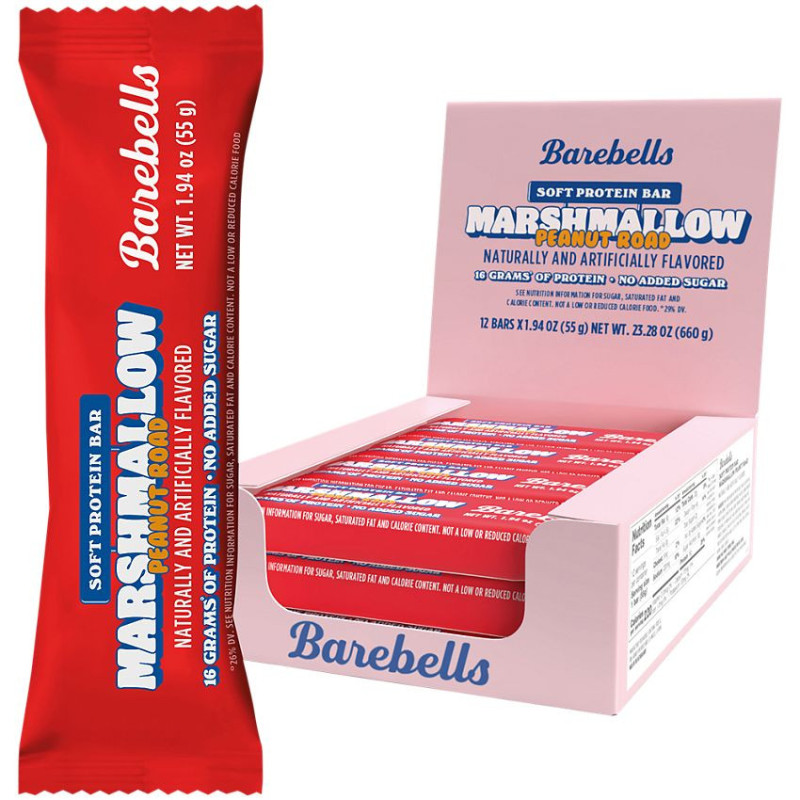 Barebells Protein Bar Marshmallow Peanut Road (1 bar)