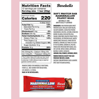 Barebells Protein Bar Marshmallow Peanut Road (1 bar)