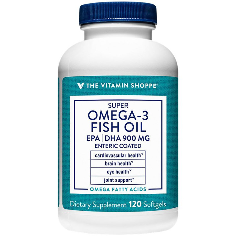 Super Omega-3 Fish Oil EPA DHA 900 mg Enteric Coated (120 soft)