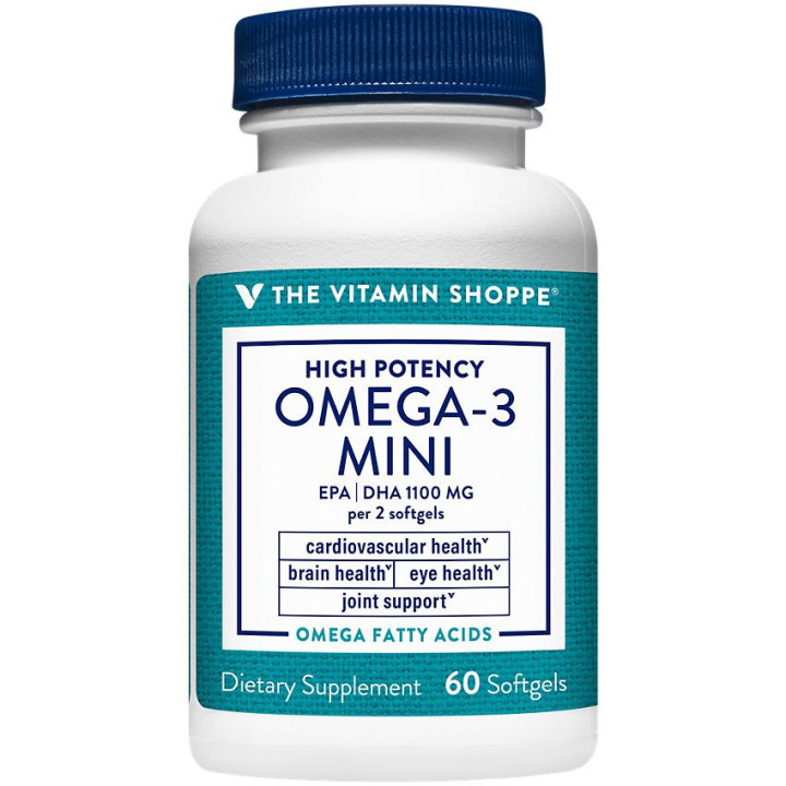 High Potency Omega-3 Mini EPA DHA 1400 mg (60 mini softgels)