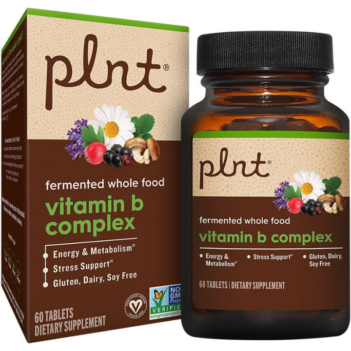 Pnt Fermented Whole Food Vitamin B Complex (60 tab)