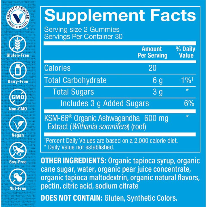 Ashwagandha Gummies + KSM66 (60 gummies)