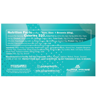 PrimeBites Protein Brownies Glazed Cinnamon Roll (1 brownie)