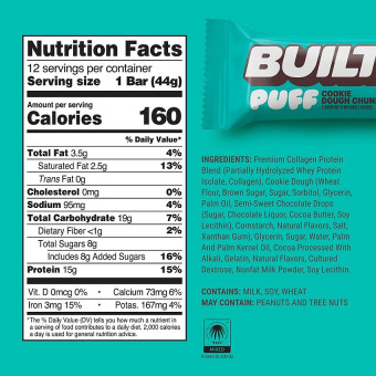 Built Puff Cookie Dough Chunk (1 bar)