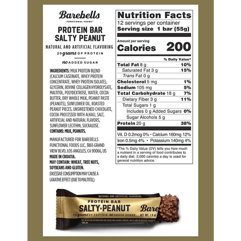 Barebells Protein Bar Salty Peanut (1 bar)