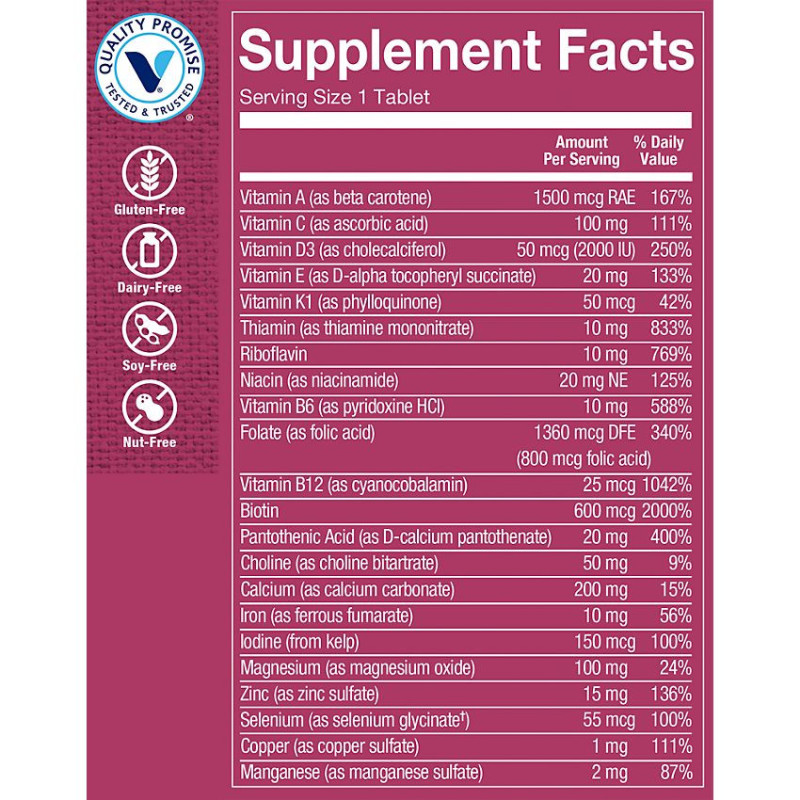 One Daily Women's Multivitamin & Multimineral w/ Vitamin D3 (180 tab)