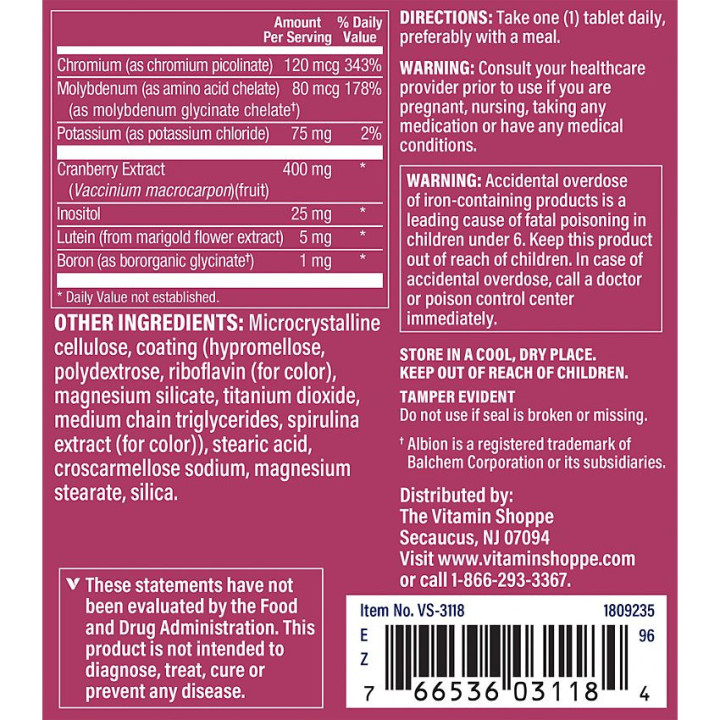 One Daily Women's Multivitamin & Multimineral w/ Vitamin D3 (180 tab)