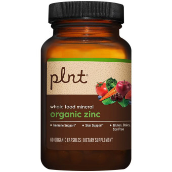 Plnt Organic Zinc Whole Food (60 cap)