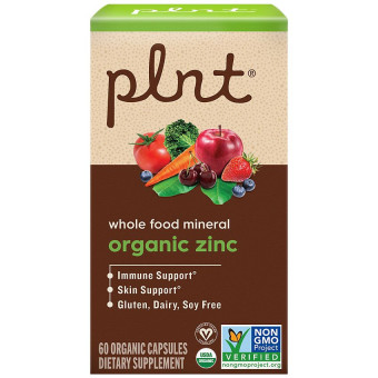 Plnt Organic Zinc Whole Food (60 cap)