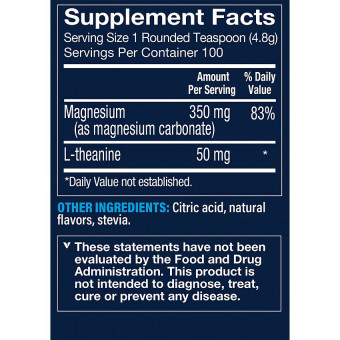 Vthrive Magnesium Relax Powder Raspberry Lemon (100 serv)