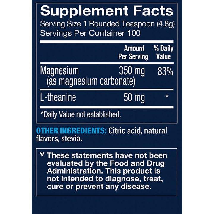 Vthrive Magnesium Relax Powder Raspberry Lemon (100 serv)