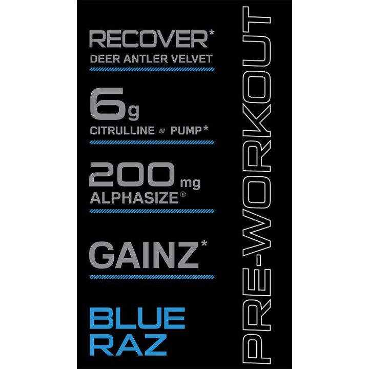 Bucked Up Pre-Workout Blue Raz (30 serv)