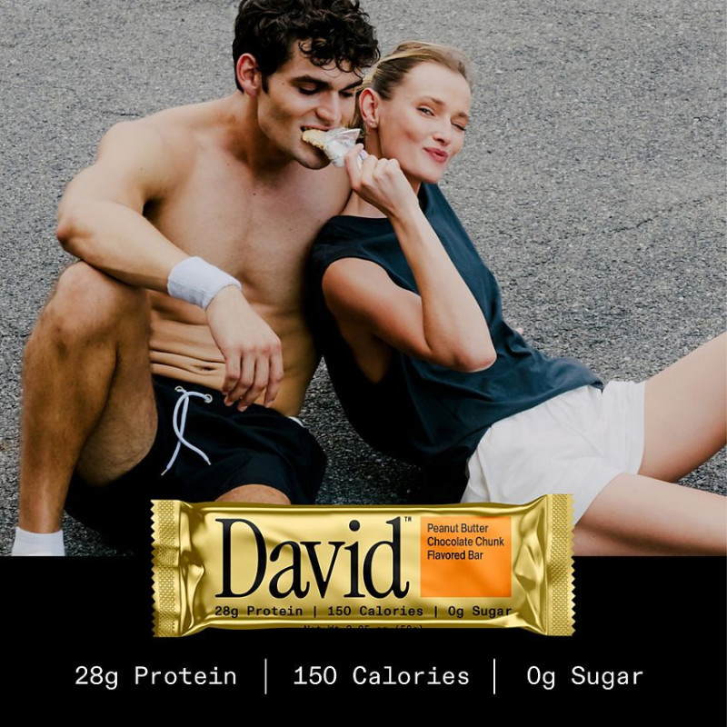 David Protein Bar Peanut Butter Chocolate Chunk (1 bar)