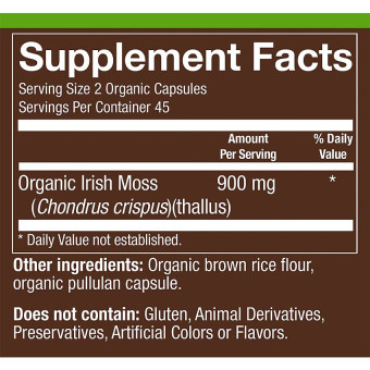 Plnt Organic Sea Moss 900 mg (90 cap)