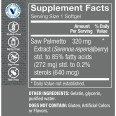 Saw Palmetto Standardized Extract 320 mg (100 soft)
