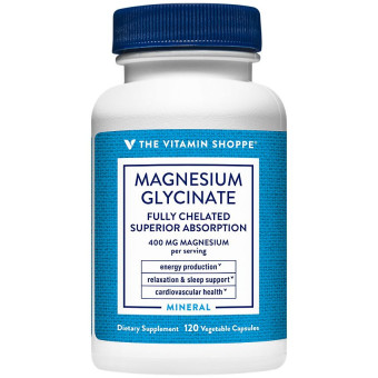 Magnesium Glycinate 400 mg per 4 veg cap (120 cap veg)