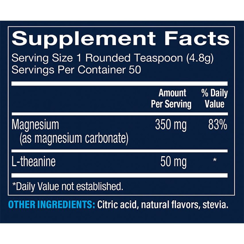 Vthrive Magnesium Relax Powder 350 mg Raspberry Lemon (50 serv)