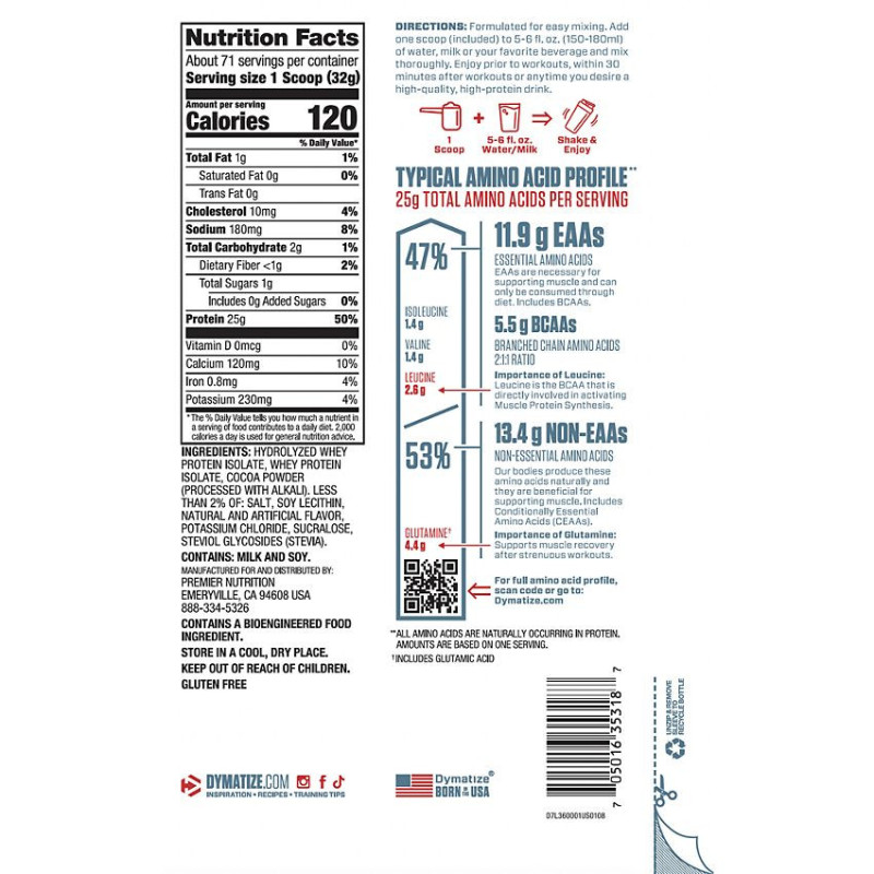 ISO100 Gourmet Chocolate (77 serv) 5 lb