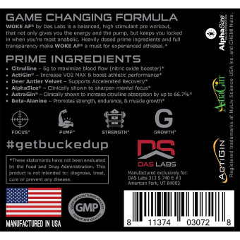 Woke AF Pre-Workout Rocket Pop (30 serv)