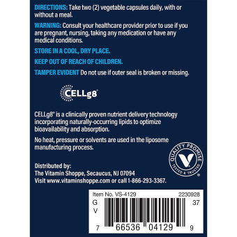 Vthrive Liposomal Vitamin C 1000 mg (120 veg cap)