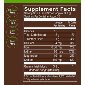 Plnt Organic Sea Moss Powder (30 serv)