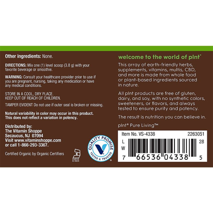 Plnt Organic Sea Moss Powder (30 serv)