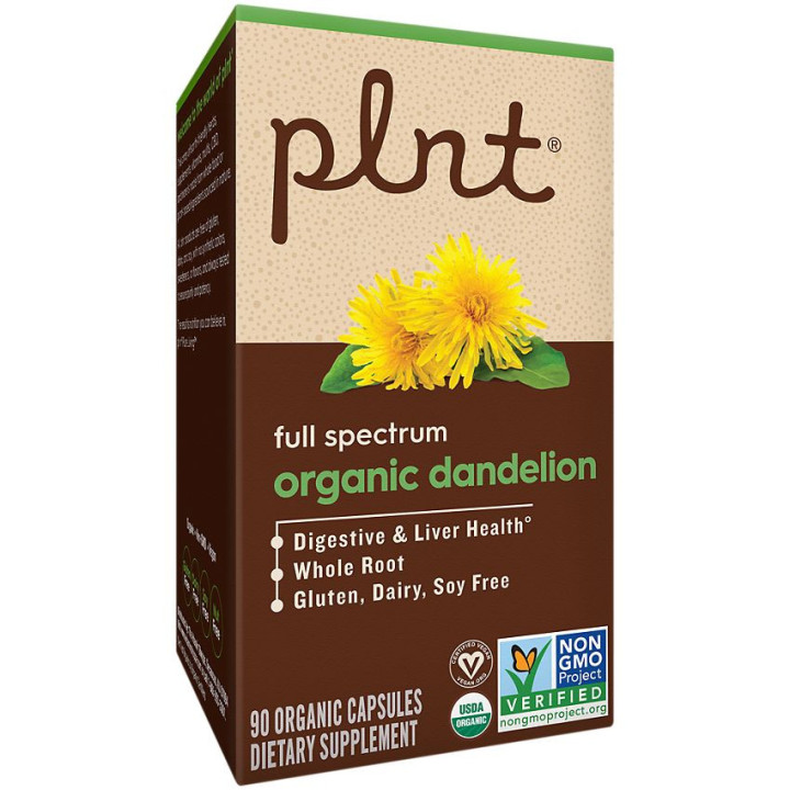 Plnt Organic Dandelion Root 450 mg (90 cap)