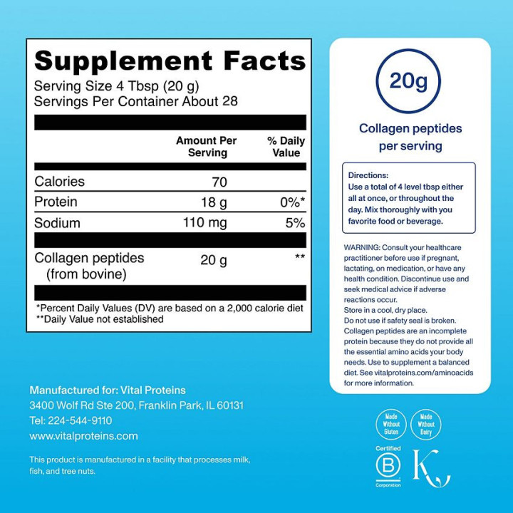Vital Proteins Collagen Peptides Powder 10 oz (14 serv)