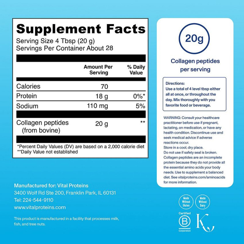 Vital Proteins Collagen Peptides Powder 10 oz (14 serv)