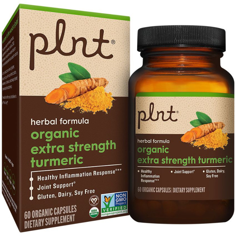 Plnt Organic Extra Strength Turmeric (60 cap)