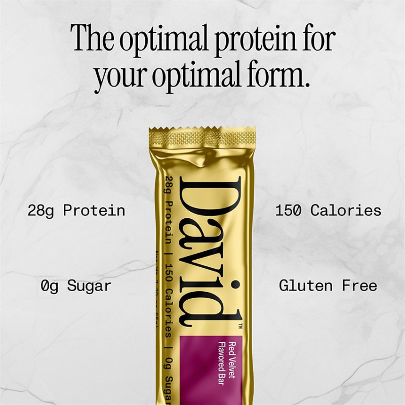 David Protein Bar Red Velvet (1 bar)