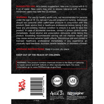 CBUM Thavage Pre-Workout Christopher's Secret Stuff (40 Servings)