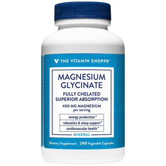 Magnesium Glycinate 400 mg per 4 caps veg (240 cap veg)