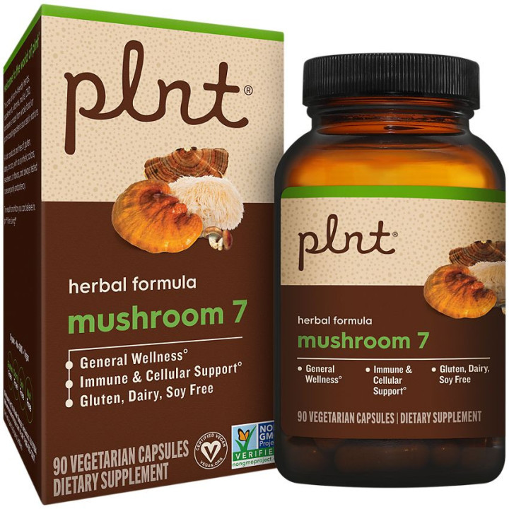 Plnt Mushroom 7 Herbal Formula (90 cap)