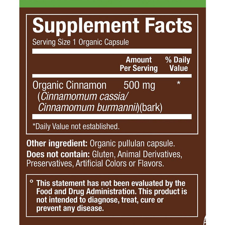 Plnt Organic Cinnamon (60 veg cap)