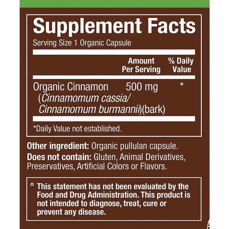 Plnt Organic Cinnamon (60 veg cap)