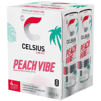 Celsius Sparkling Peach Vibe (12 fl oz)