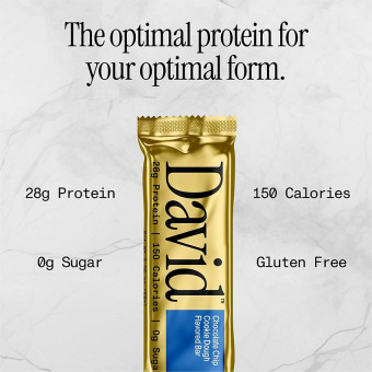 David Protein Bar Chocolate Chip Cookie Dough (1 Bar)