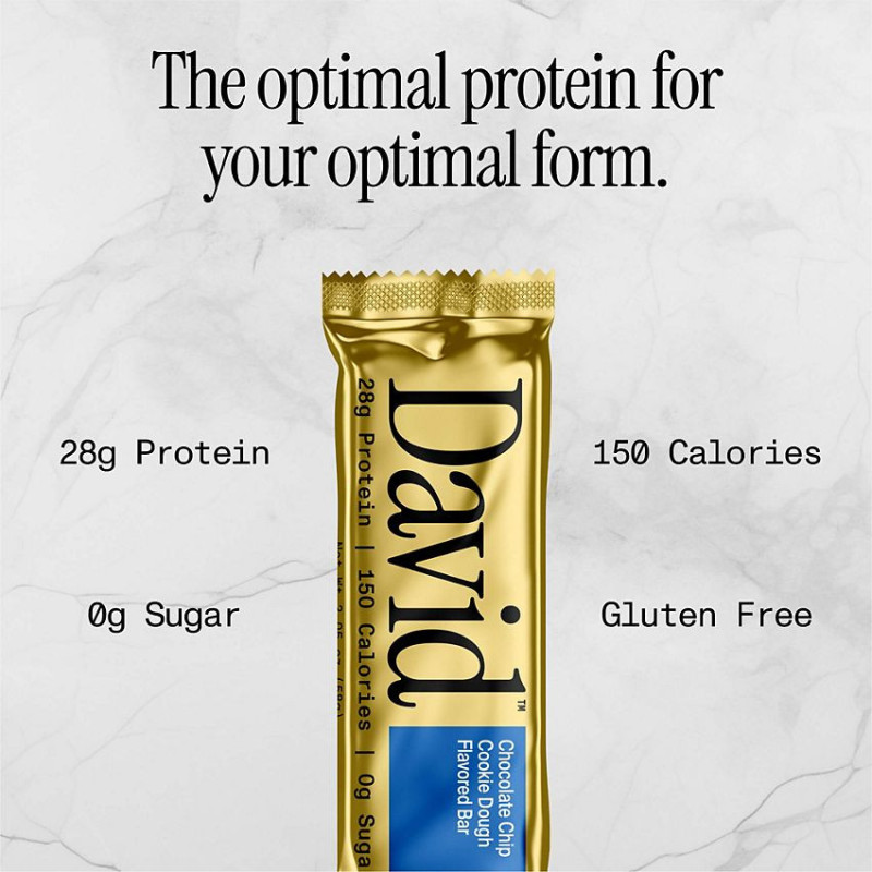 David Protein Bar Chocolate Chip Cookie Dough (1 Bar)