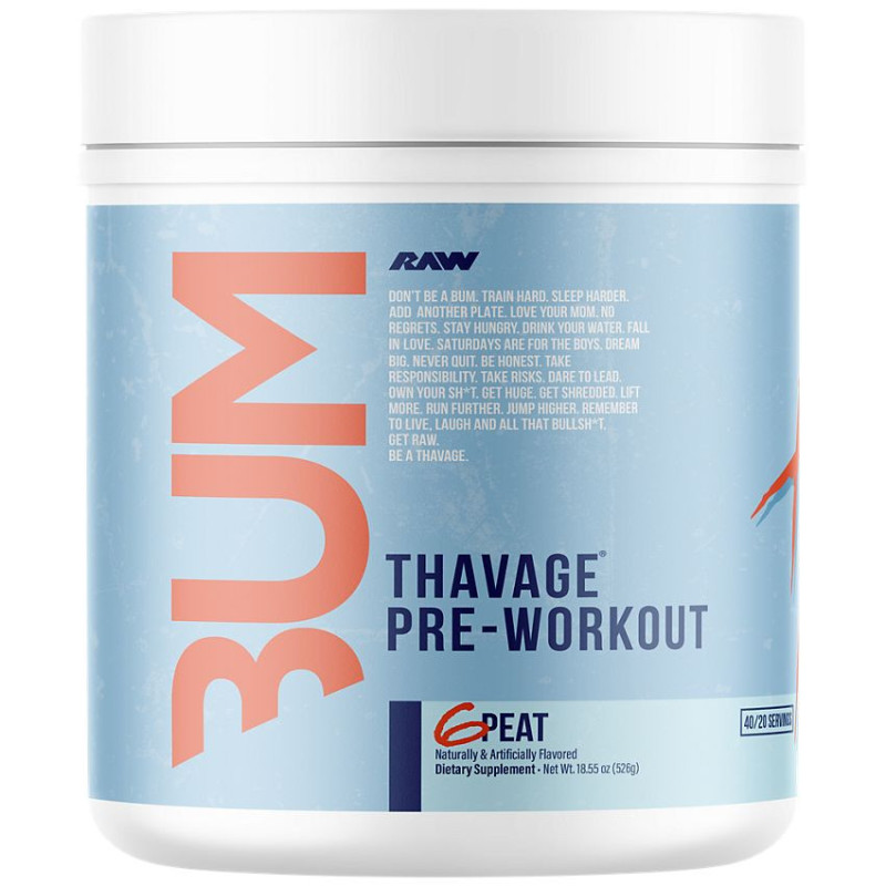 CBUM Thavage Pre-Workout 4 Peat 1.1 lbs (40 serv)