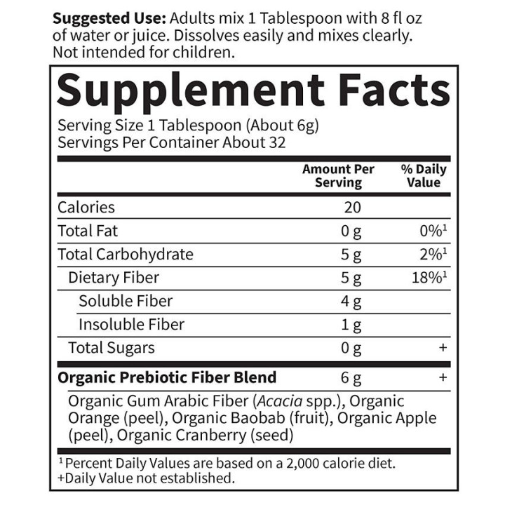 Dr Formulated Organic Fiber Unflavored (32 serv)