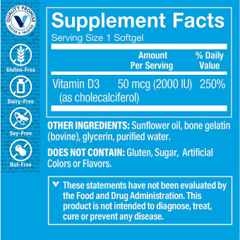 Vitamina D3 2000 UI (200 soft)