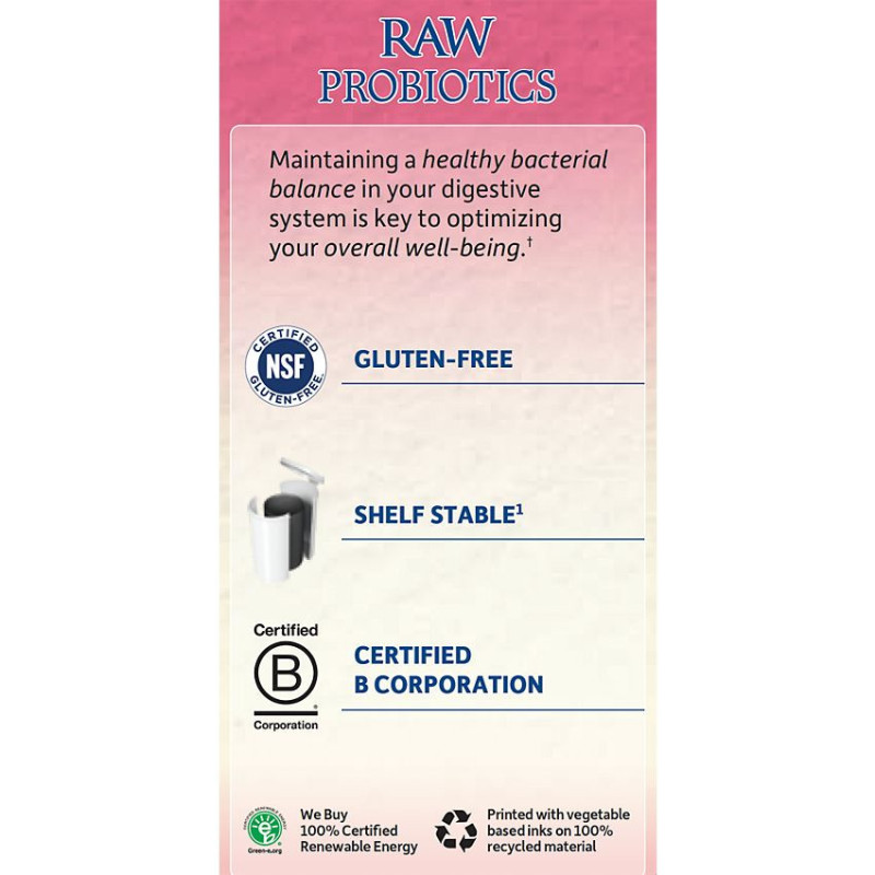 Raw Probiotics Vaginal Care 50 Billion (30 veg cap)