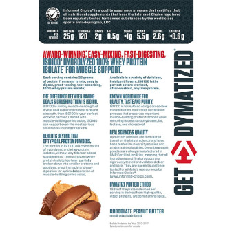 ISO100 Chocolate Peanut Butter (20 serv) 1.4 lb