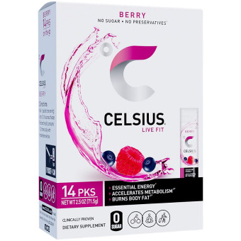 Celsius Powder Drink Mix Berry (14 packets)